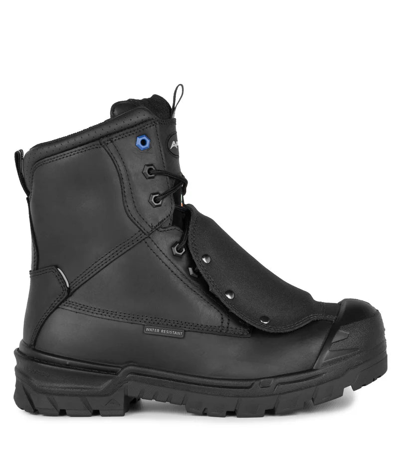 Acton G3E Black 8" CSA Leather Work Boots with External Metguard