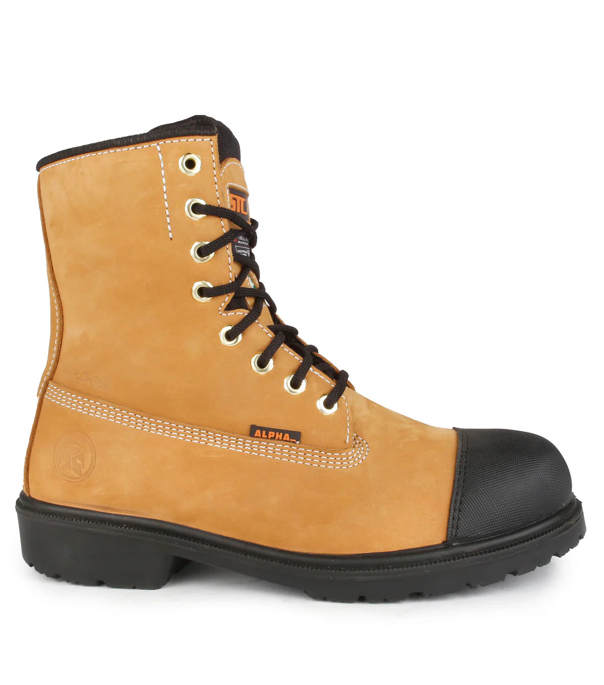 STC Hardcore, Tan | 8" Water-repellent Leather Work Boots | 200g Insul.