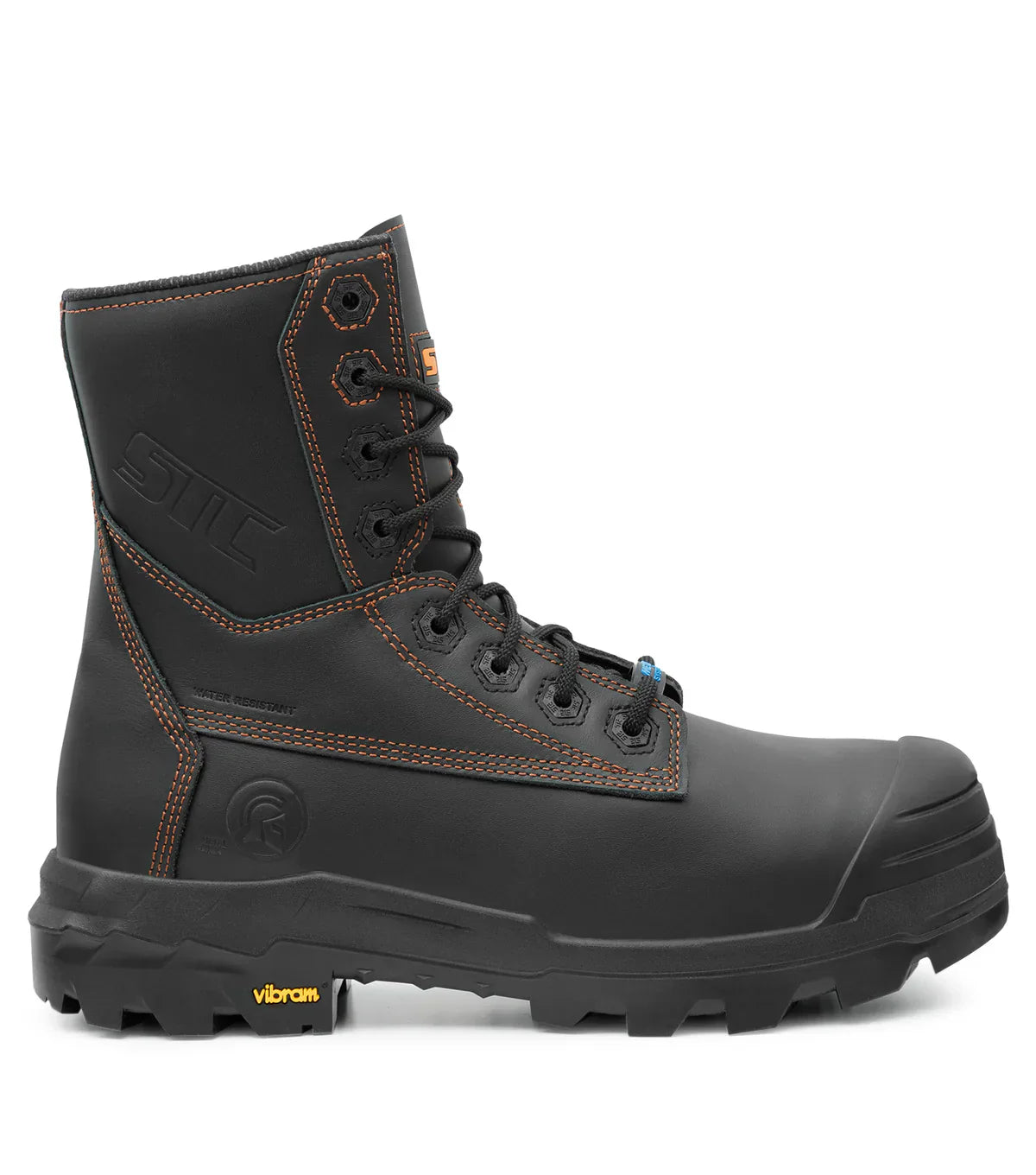 STC Metpro Flex, Black | 8" Leather Work Boots | Metguard Protection