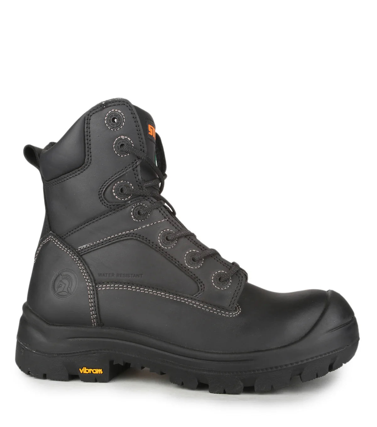 STC Morgan, Black | 8" Leather Work Boots | Vibram TC4+ Outsole