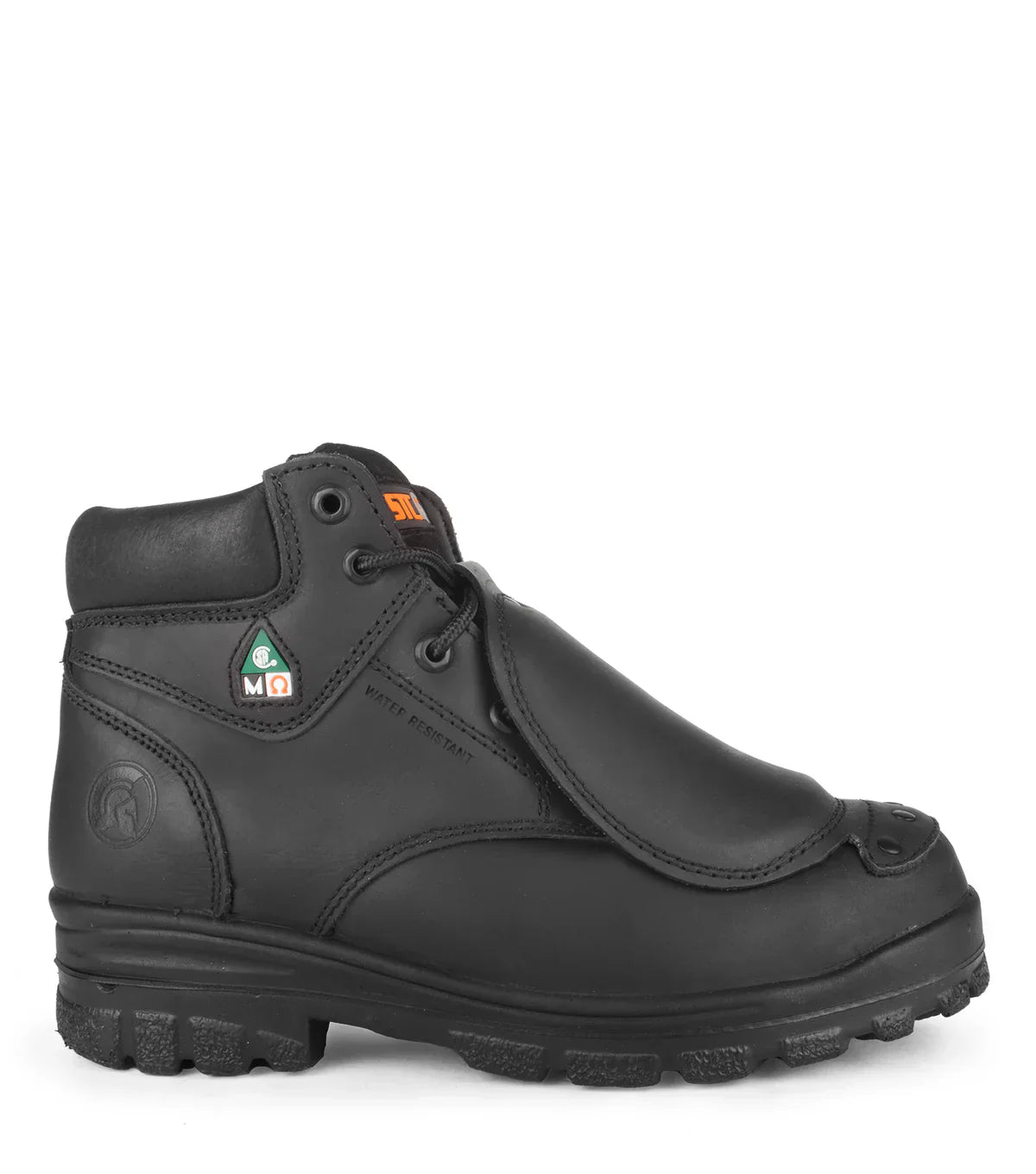 STC Press, Black | 6'' Leather Work Boots | Metguard Protection