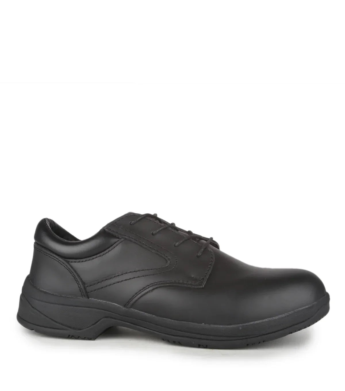 STC Brome II, Black | Leather Work Shoes | Soft Toe & No Plate