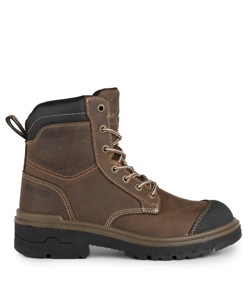 Acton Fierce Brown 8'' CSA Women's Leather Work Boots