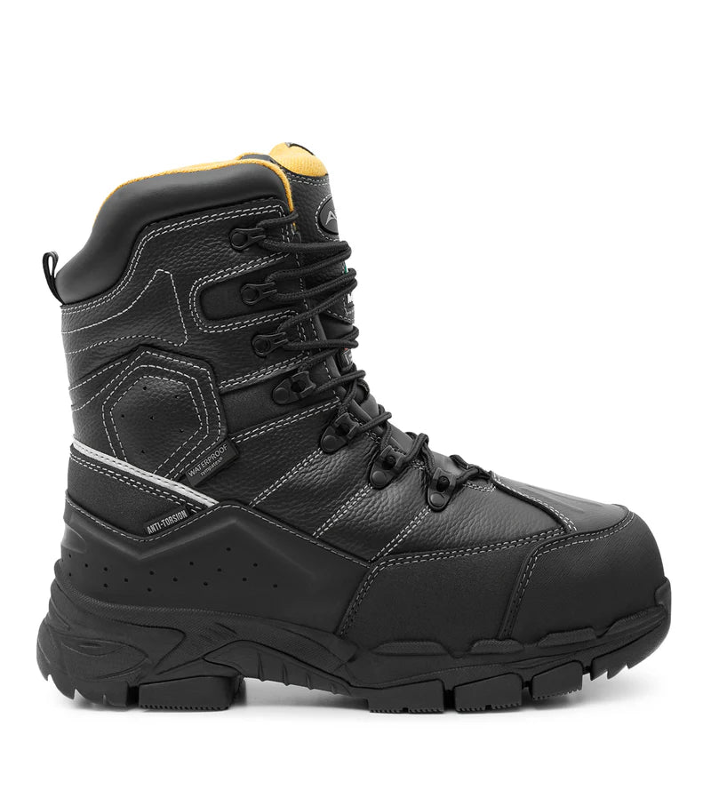 Acton Cannonball, Black 8'' Insulated Work Boots with Metgard Protection