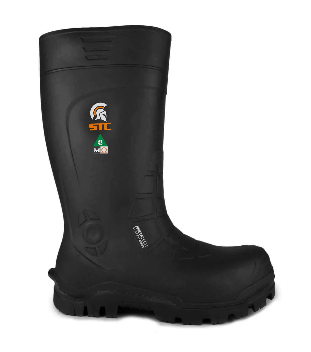 STC Golden, Black |15'' PU Work Boots | Metguard Protection