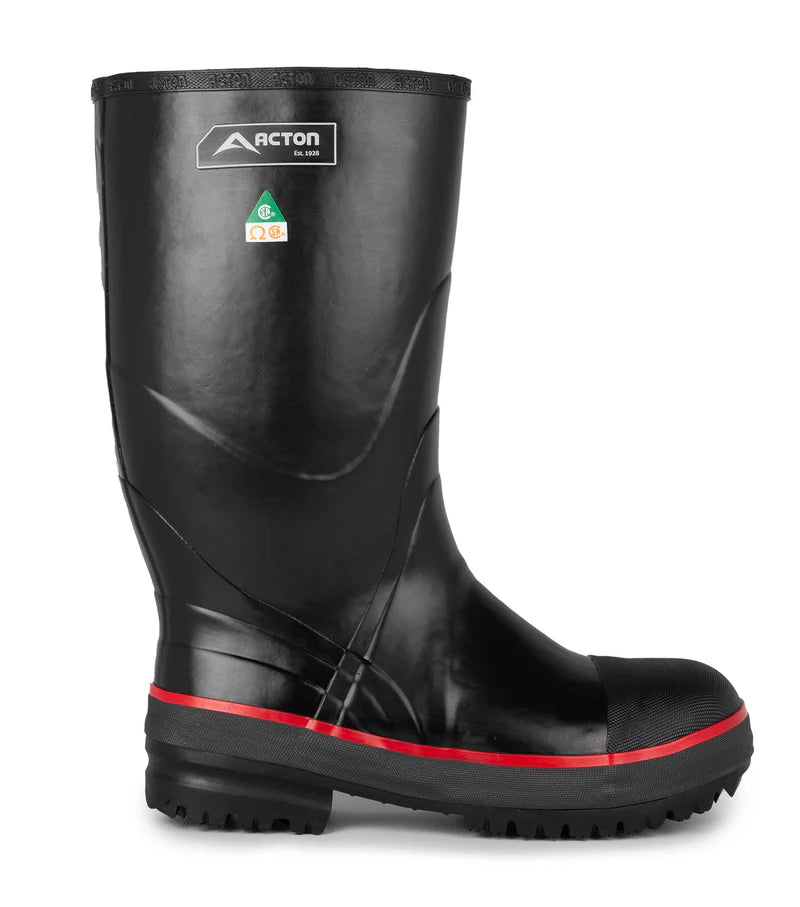 Acton Protecto 2.0 Black 15'' CSA Waterproof Natural Rubber Work Boots