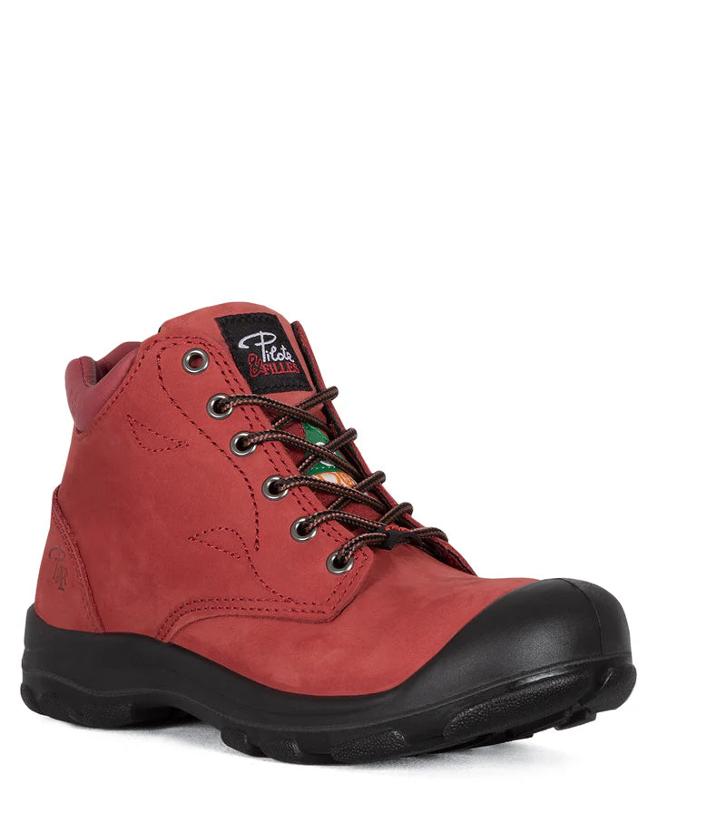P&F S556 Women's 6" work boots in nubuck leather, CSA steel toecap (3 Colours)