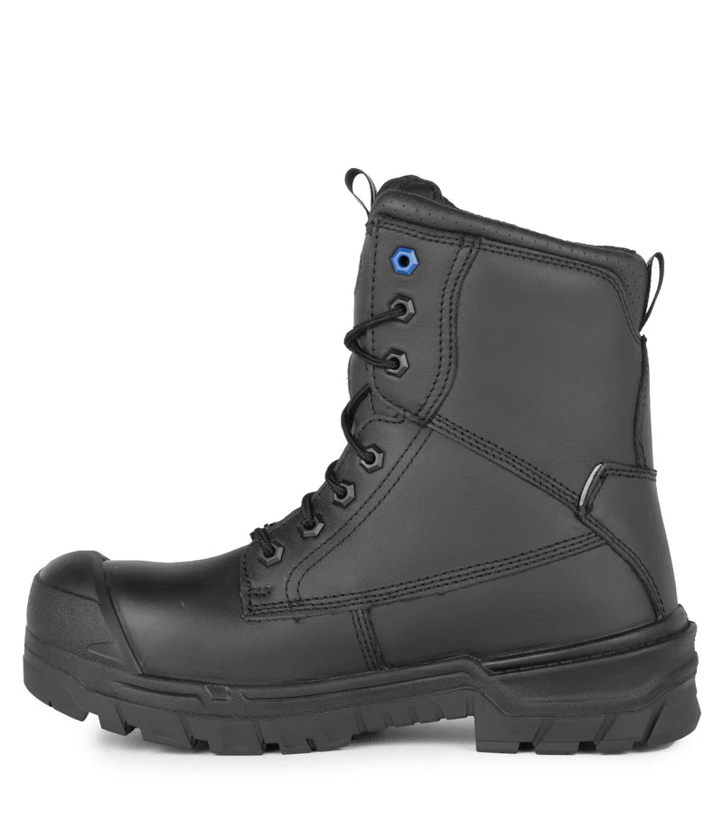 Acton G3M 8" CSA Leather Work Boots with Slip Resisting Outsole (Black/Tan)