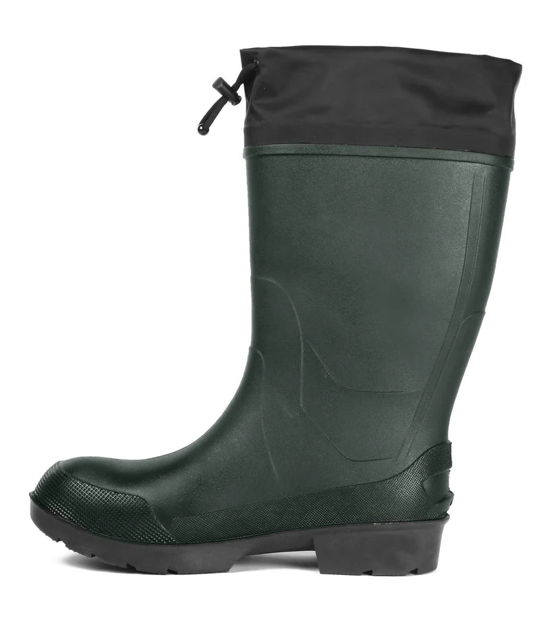 Acton Stormy Green 15" Insulated Rubber Boots