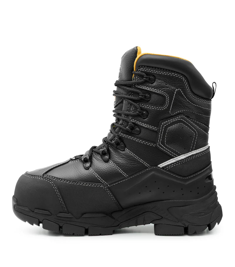 Acton Cannonball, Black 8'' Insulated Work Boots with Metgard Protection