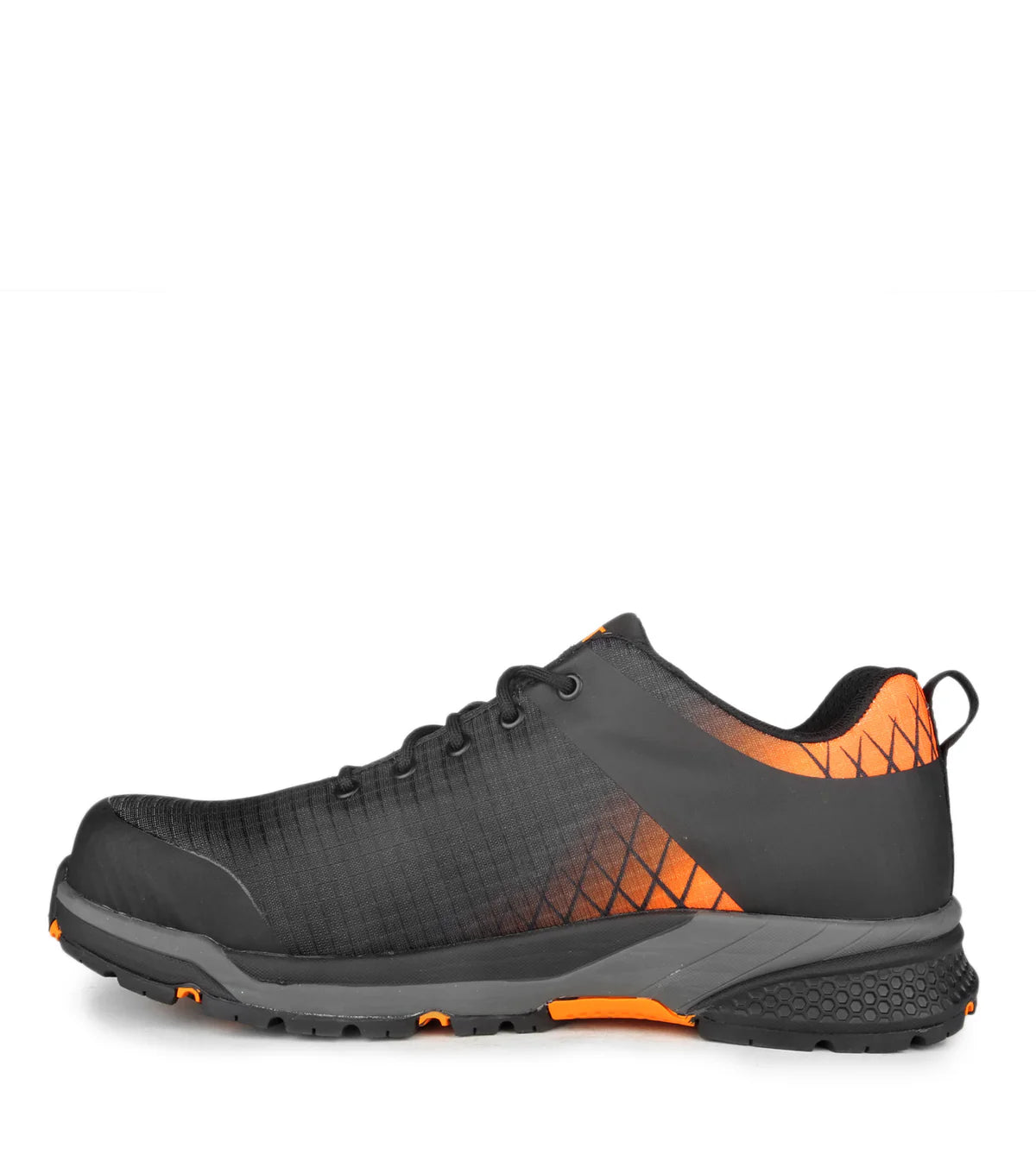 STC Trainer, Black & Orange | Athletic Metal Free Lightweight Work Shoes