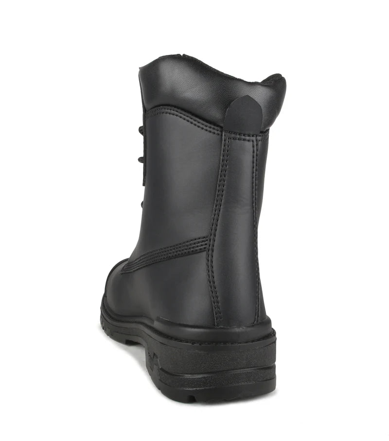 Acton Prospect, Black 8'' Vegan CSA Work Boots,  Microfiber & Chemtech