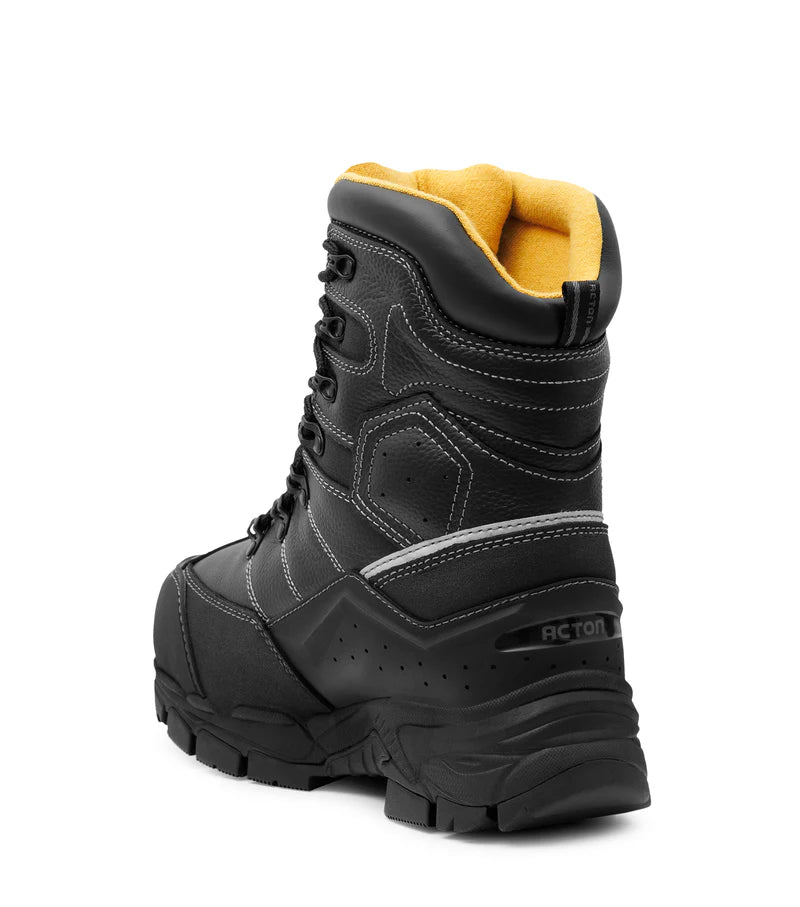 Acton Cannonball, Black 8'' Insulated Work Boots with Metgard Protection