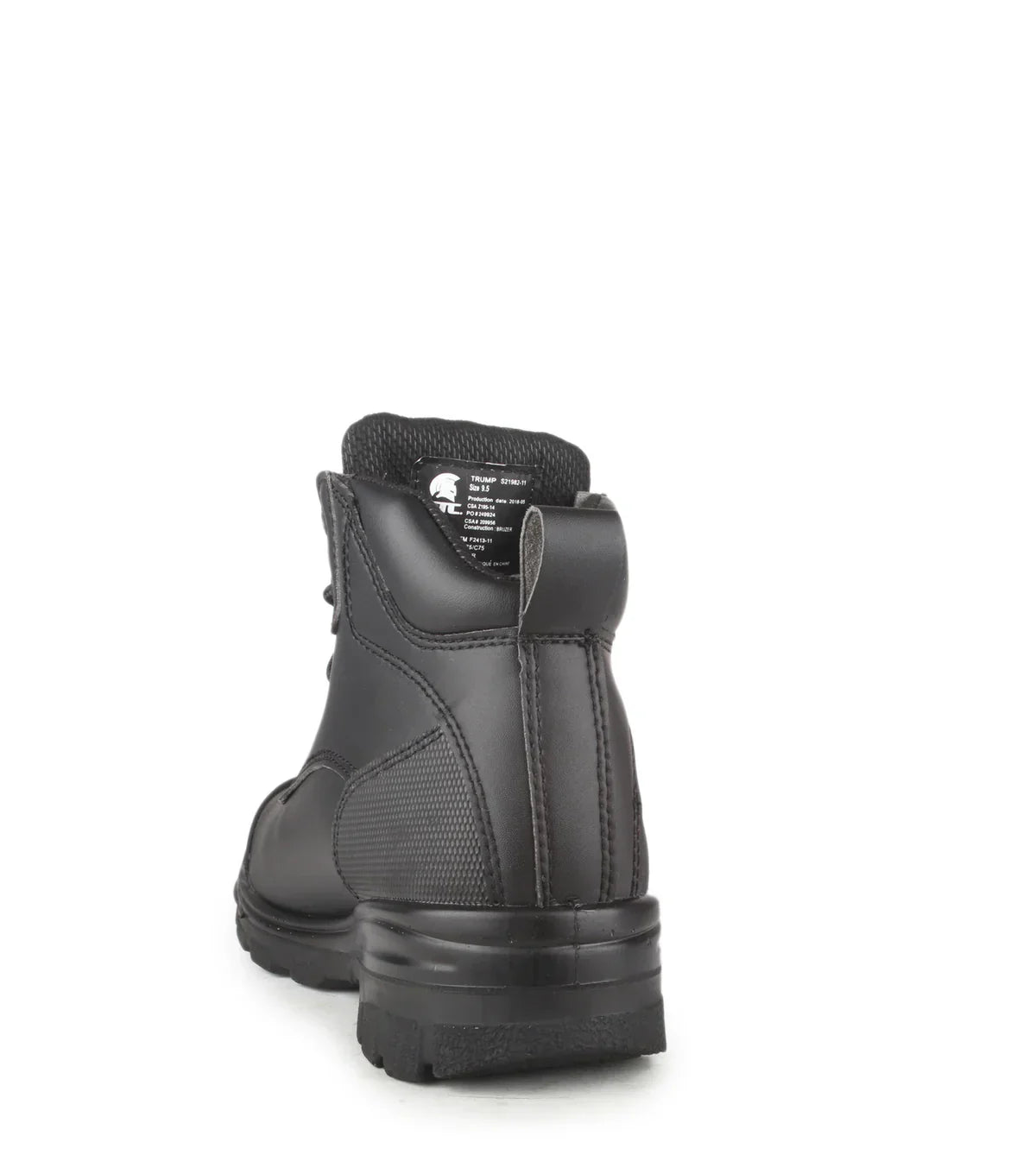 STC Trump, Black | 6” Vegan Microfiber Work Boots