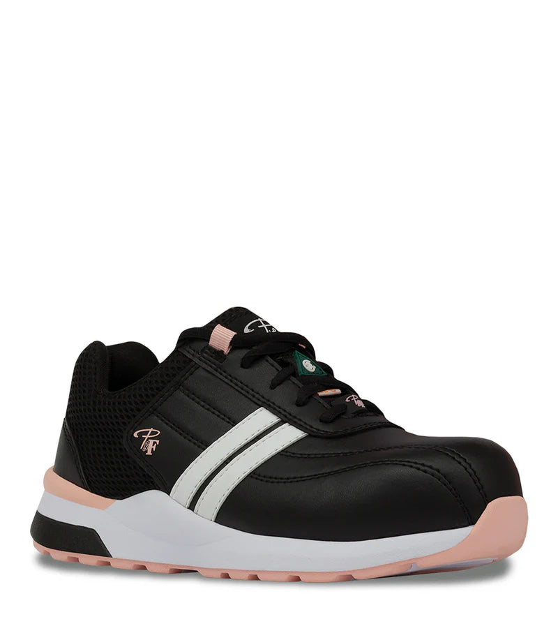 P&F PF630 Women's Lightweight Athletic Work Shoes in Leather, Metal-free, CSA (2 Colours)